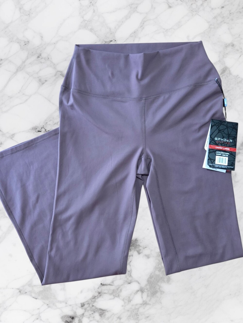 Spyder Active Women's Purple L Flair Leggings Pull-On Stretch Athleisure